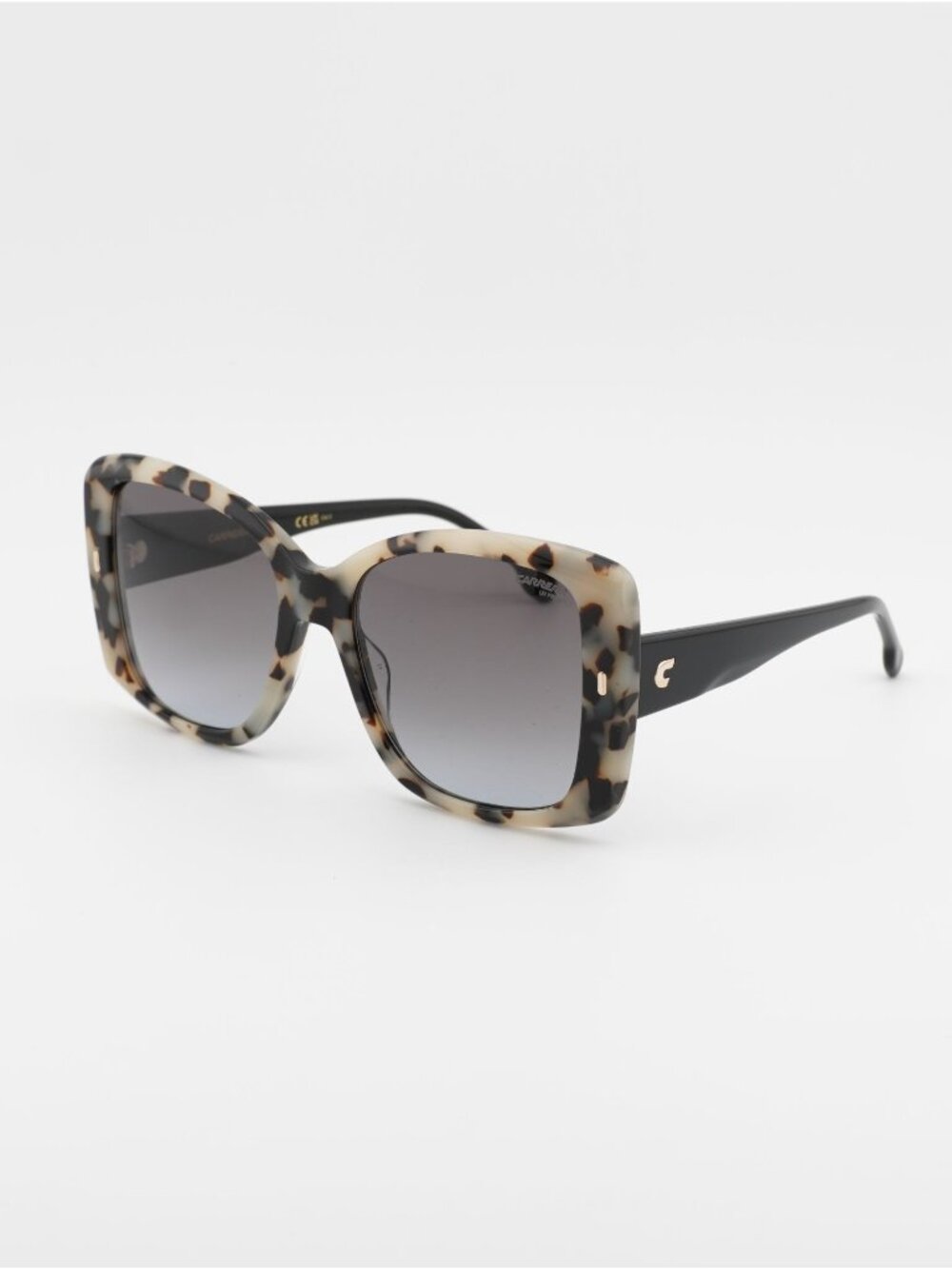 CARRERA 3030/S 0AHF 9O Sunglasses White Havana Square Frame, Grey Lenses